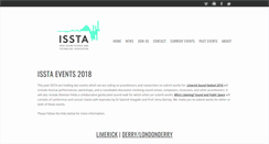 Desktop Screenshot of issta.ie